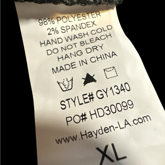 Hayden Girls Gray Floral Sleeve Top - Picture 7 of 7